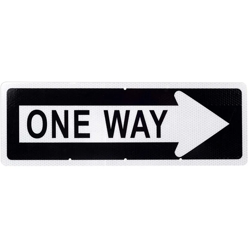 One Way Traffic Ahead Sign