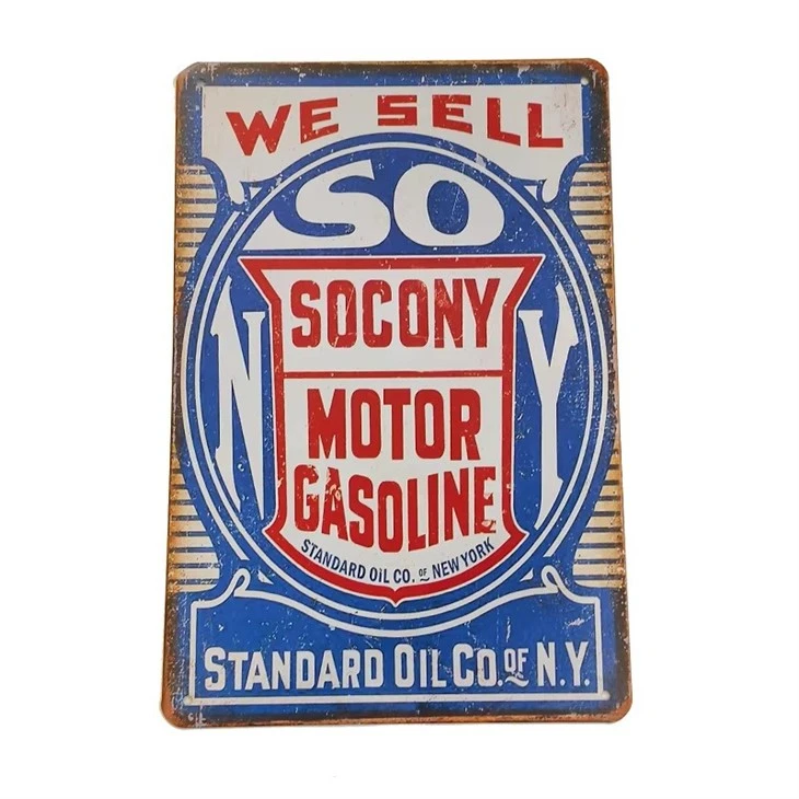 Retro Distressed Tin Wall Decor Plate suppliers
